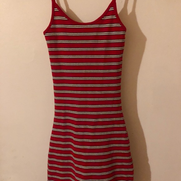 brandy melville red striped dress